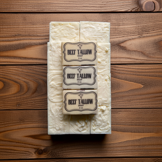 Castor oil beef tallow soap